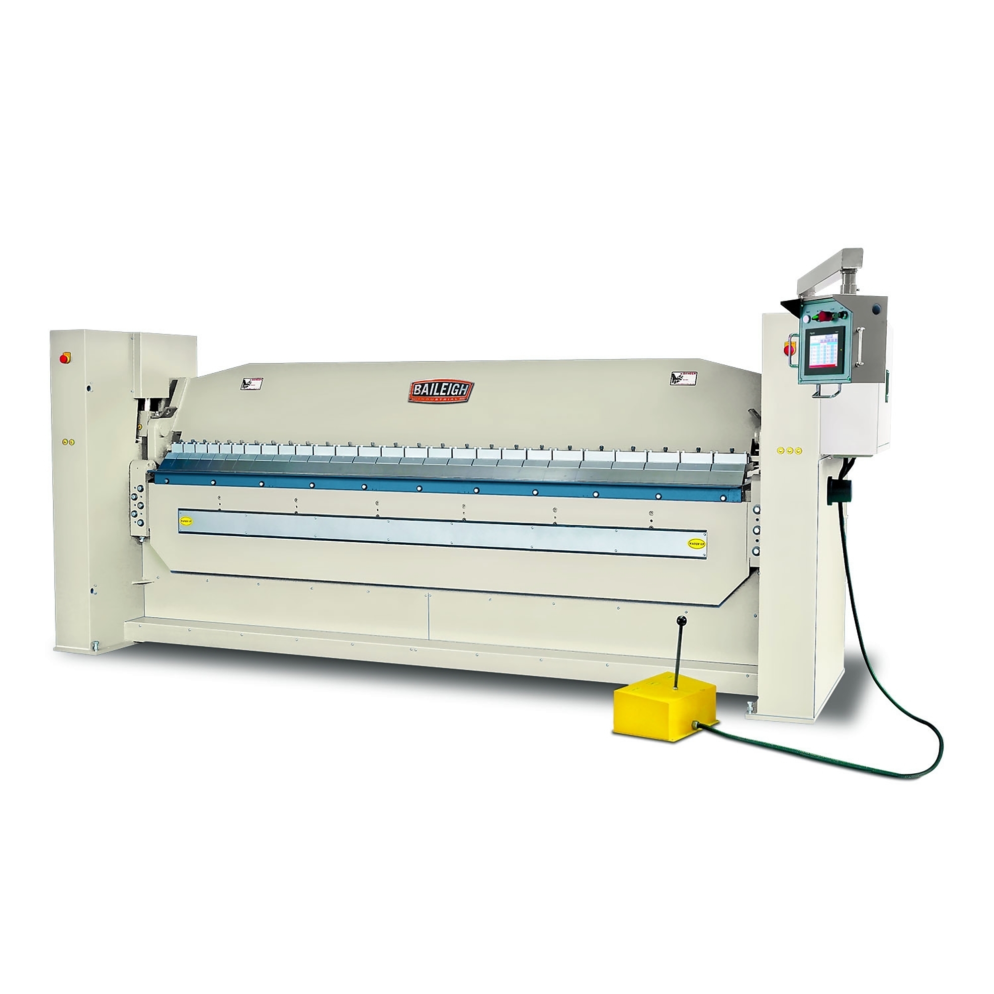 Baileigh Hydraulic Box and Pan Brake — 120in., 10-Ga. Capacity, Programmable Bend Degree, Steel Frame, Model# BB-12010H-NC